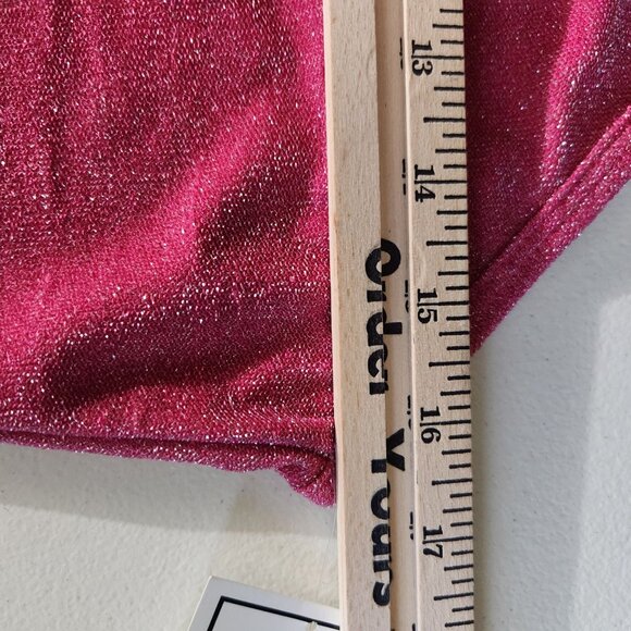 5 B Style Dress Pink Glittery Spaghetti Strap Slip Juniors Large - Picture 10 of 11